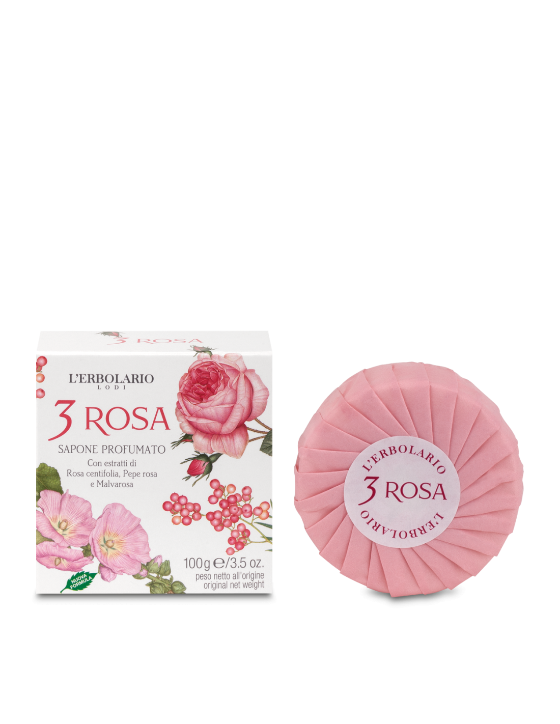 3 Savons parfumés à la rose