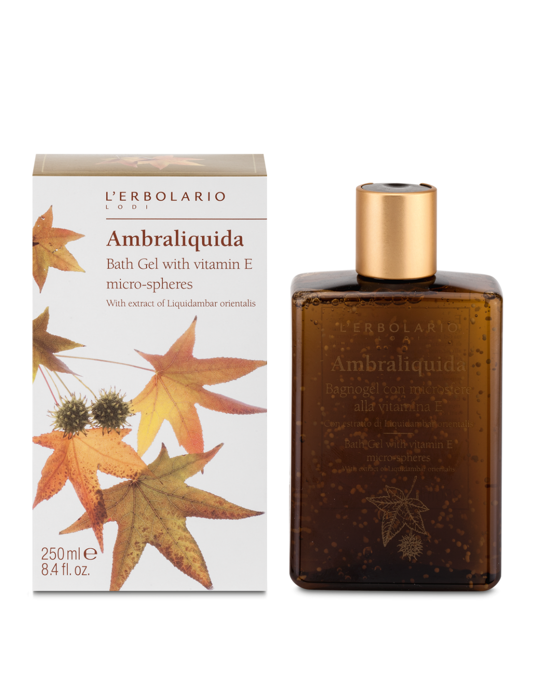Gel douche Ambraliquida à la vitamine E - Ambre