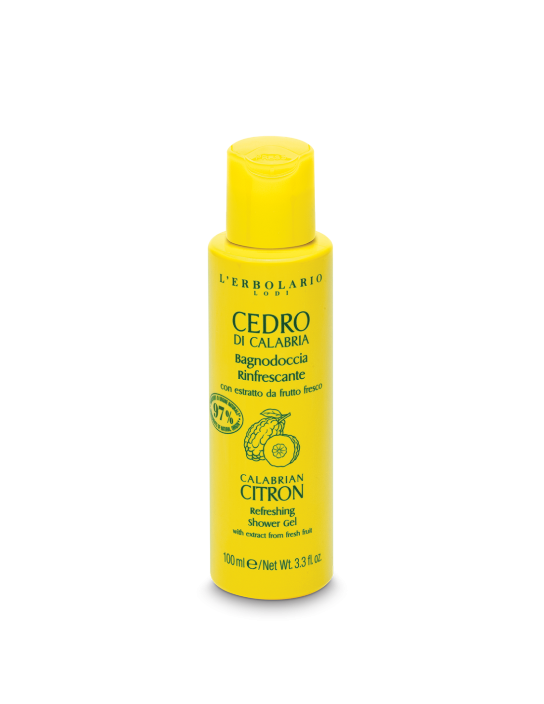 Gel douche rafraîchissant Cédrat de Calabre