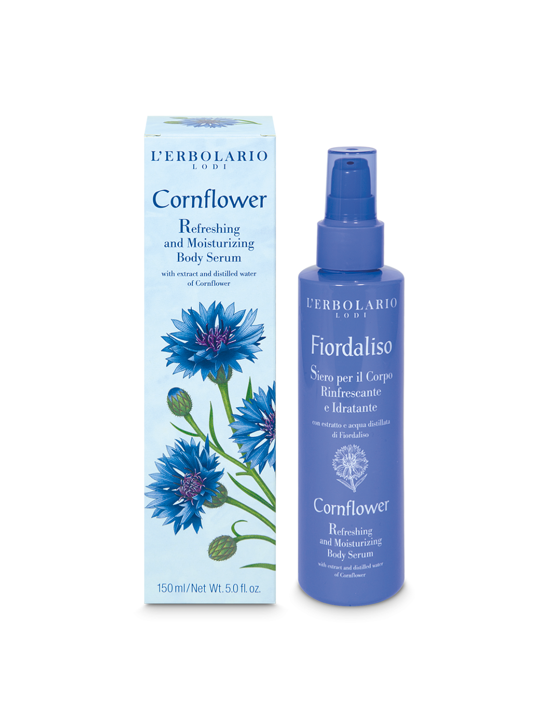 Sérum corps parfumé au bleuet