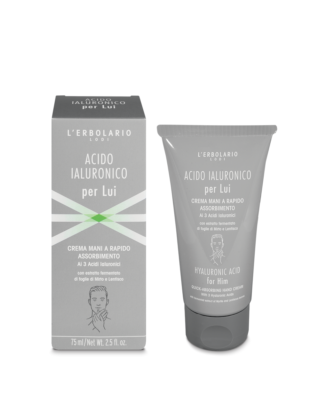 Crème mains à l'acide hyaluronique pour homme