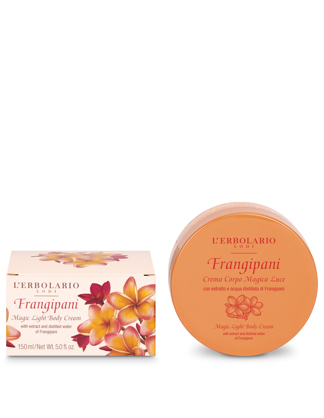 Crème corps pailletée Frangipanier