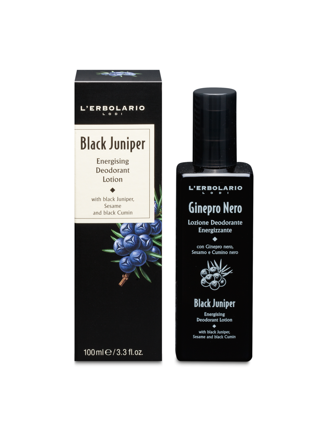Lotion déodorante énergisante au genièvre noir - Genièvre noir