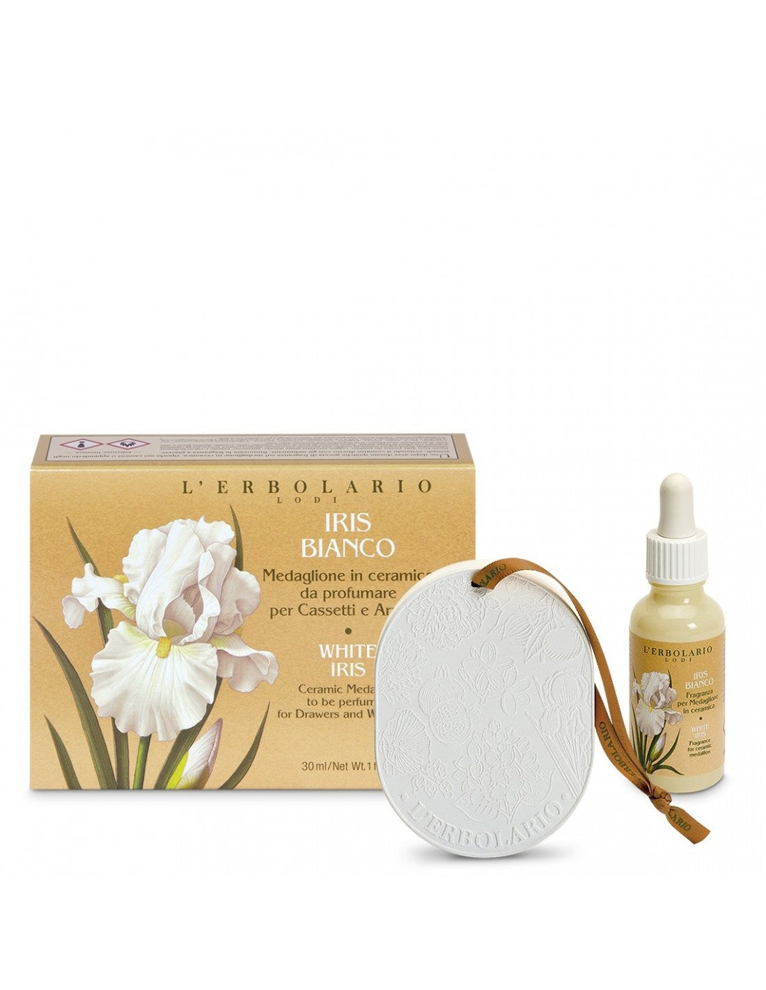 Médaillon parfumé Iris Blanc pour armoire