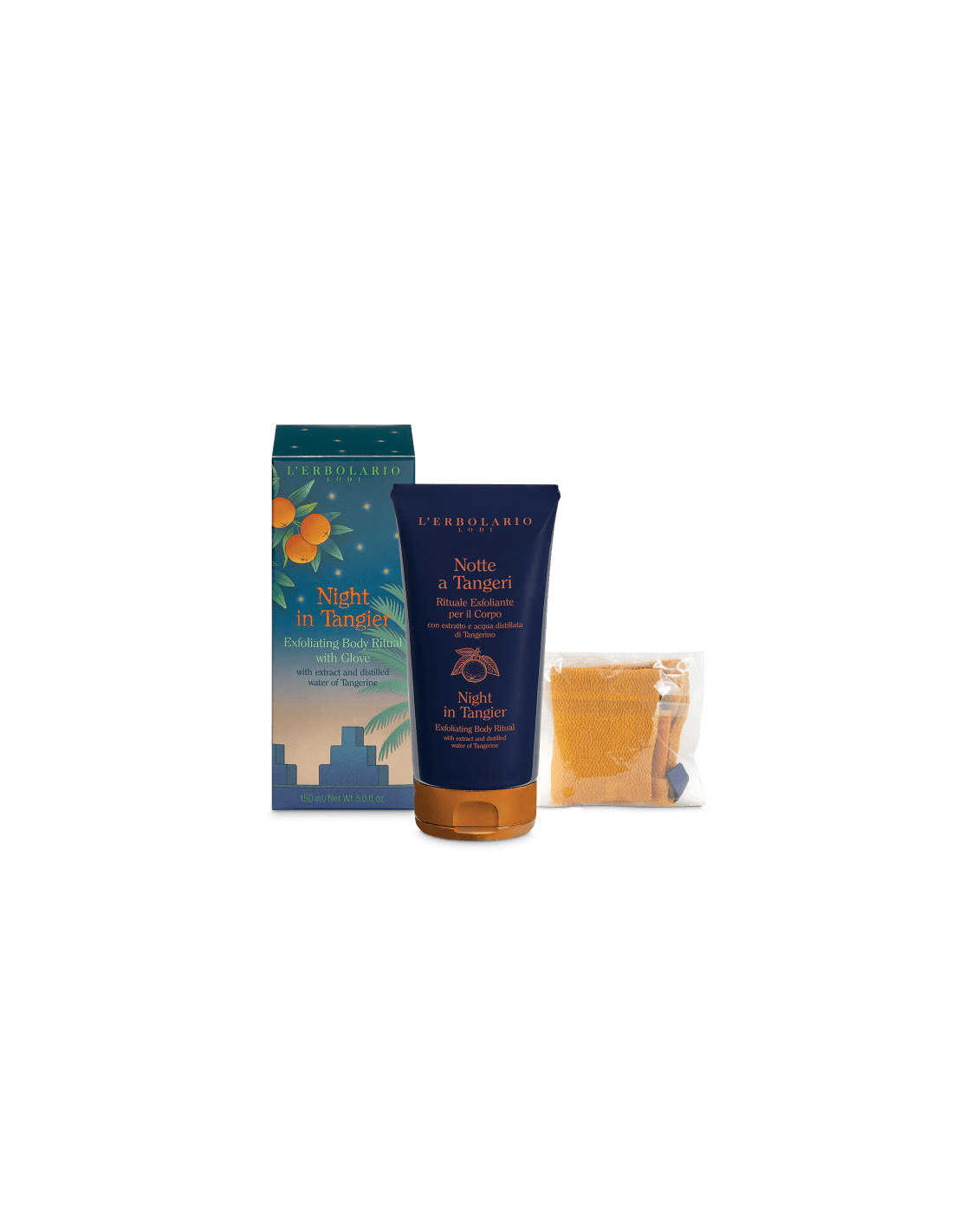 Notte a Tangeri Rituel exfoliant pour le corps + gant de massage